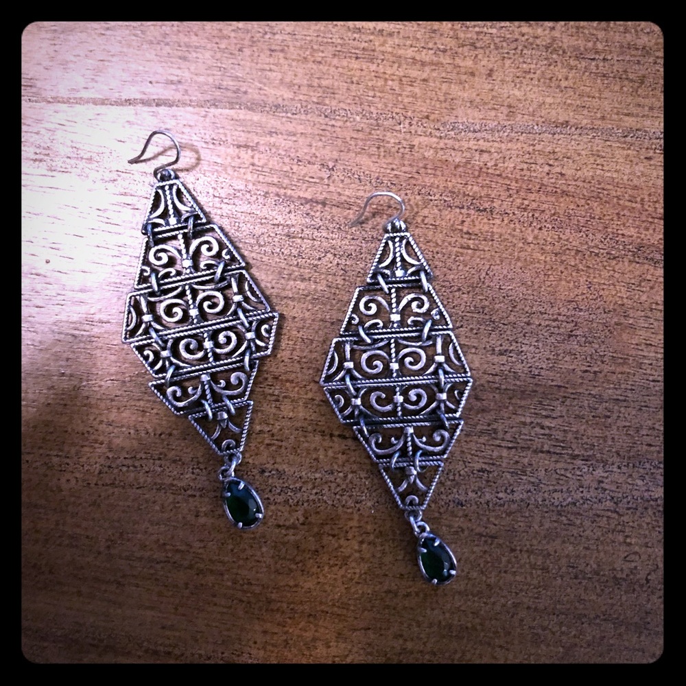 Lucky Brand Emerald Earrings